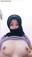 Hijab Hitam Toket Gede Putih Mulus