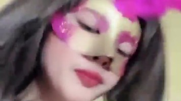 Gokil! Acelinaa Ngentot Pake Kondom Combo Dildo